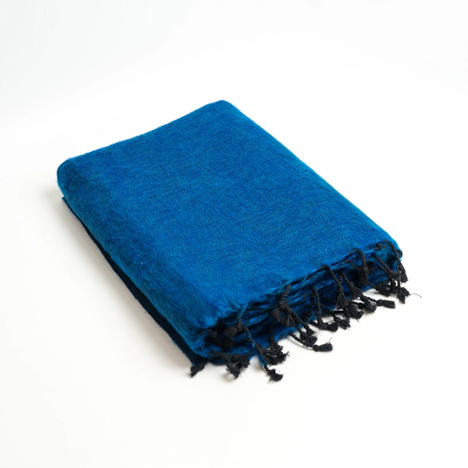 Yak Wool Blanket - Blue