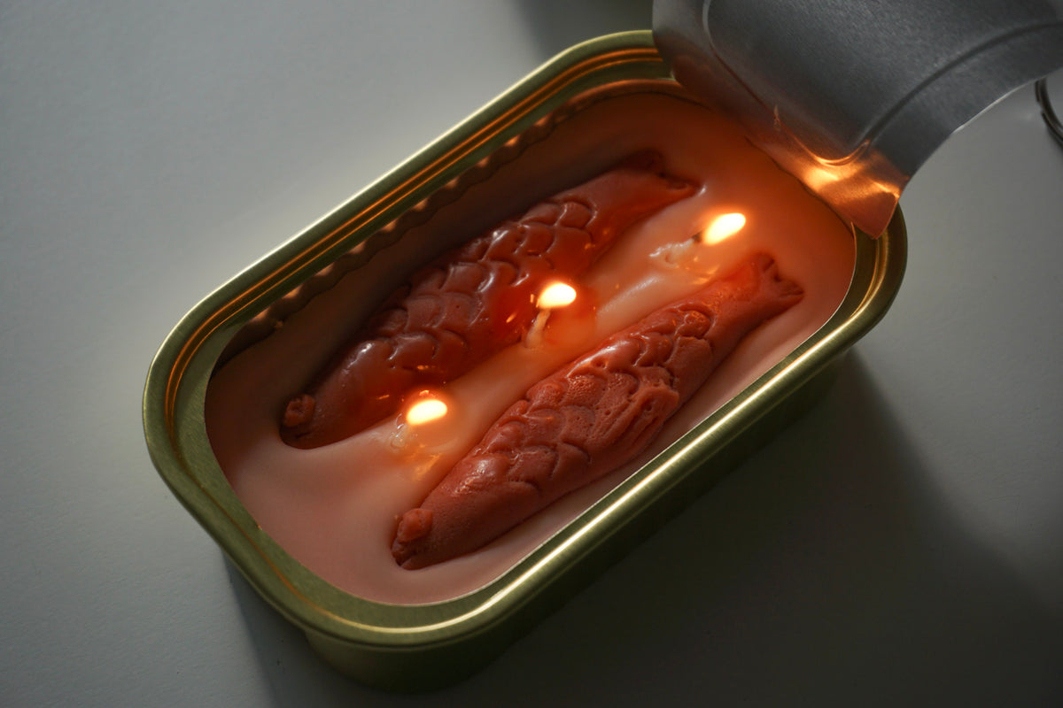 Tinned Fish Candle - Oakmoss + Amber