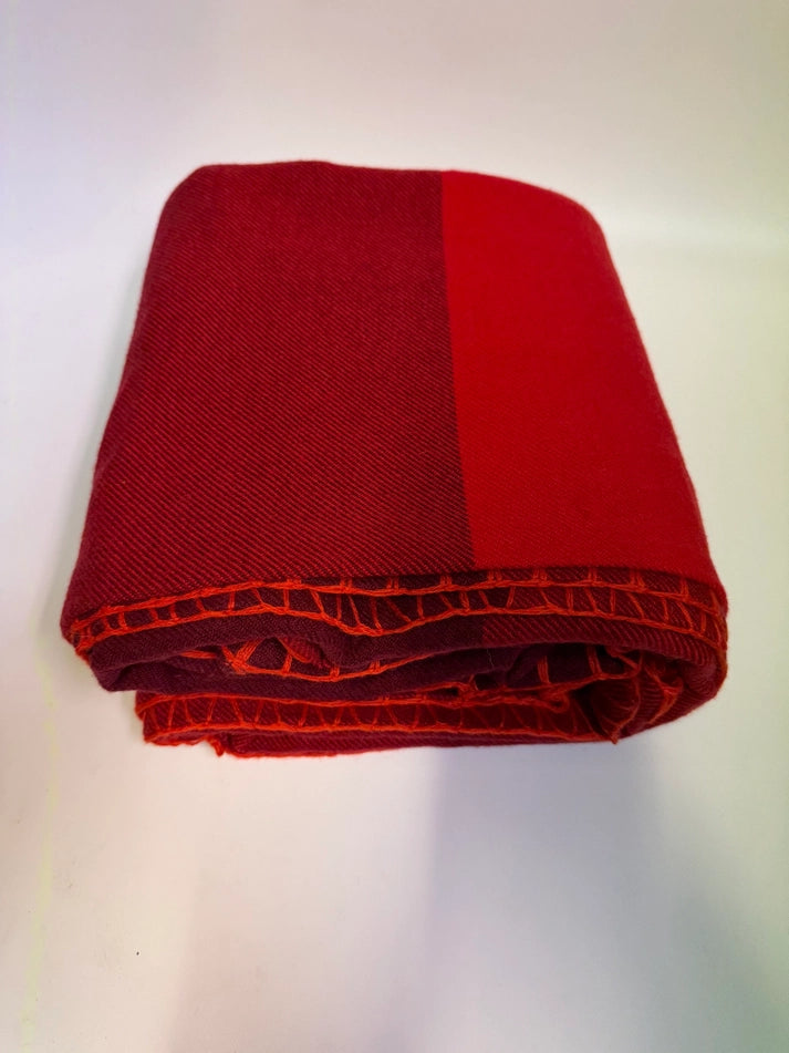 Cashmere + Wool Blanket - Red