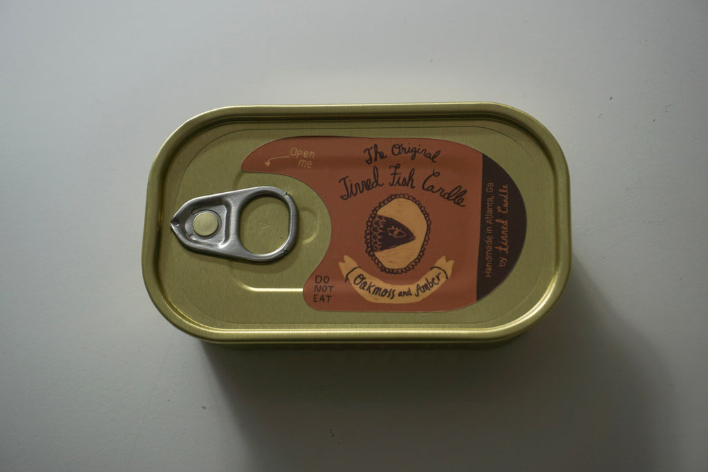 Tinned Fish Candle - Oakmoss + Amber