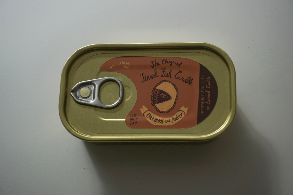 Tinned Fish Candle - Oakmoss + Amber