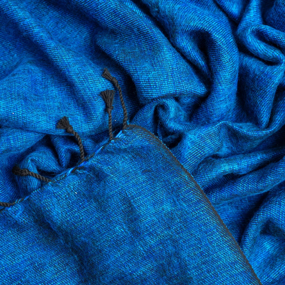 Yak Wool Blanket - Blue