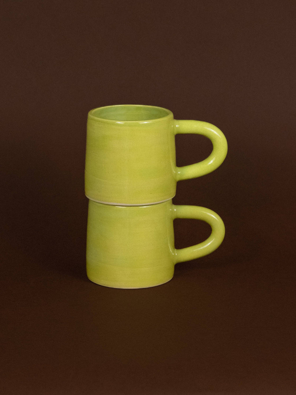 Chartreuse Handmade Ceramic Mug (Set of 2)