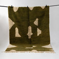 Olive Green Handwoven Rug