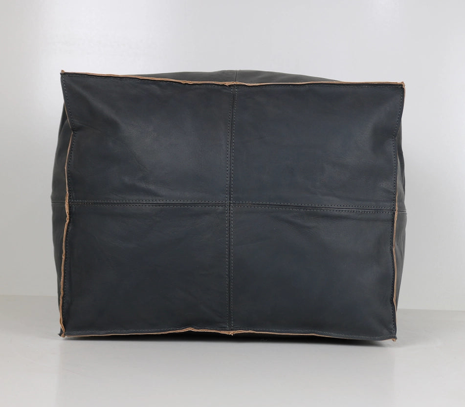 Arvo Leather Pouf