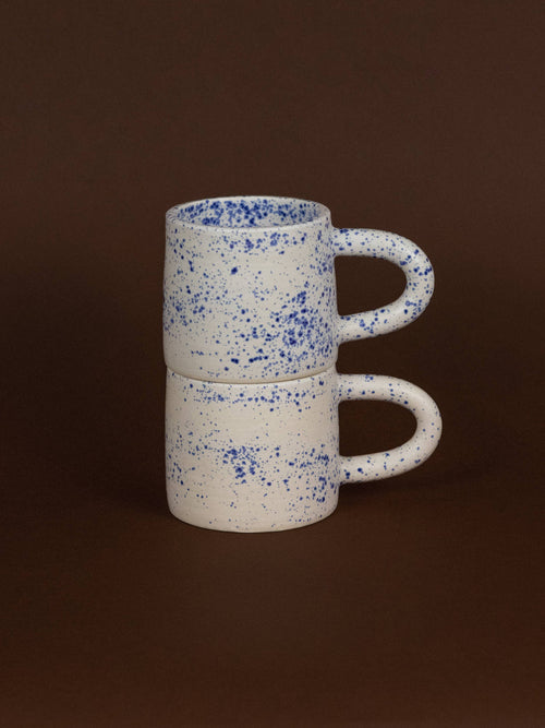 Bleu Dot Handmade Ceramic Mug (Set of 2)